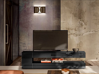 TV-Schrank aus Holz mit Schubladen LAGO 36E8 0528 Fabrik LAGO aus Italien