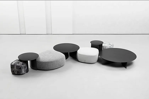 Pouf mit abnehmbarem Bezug Pierre Flou Fabrik Flou aus Italien. Foto №3