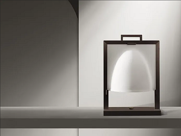 Tischlampe aus Holz und Glas GIORGETTI Nao 45500 Fabrik GIORGETTI aus Italien. Foto №2