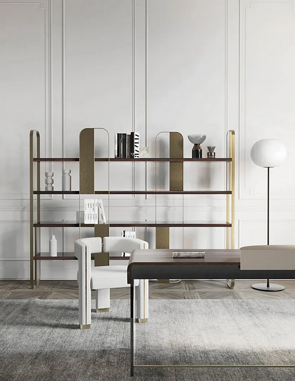Freistehendes Bücherregal aus Stahl und Holz Giselle Capital Collection GI.LB Fabrik Capital Collection aus Italien. Foto №13