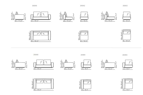 Ecksofa aus Stoff mit Chaiselongue Grandemare FLEXFORM Gartenmöbel Fabrik FLEXFORM aus Italien. Foto №2