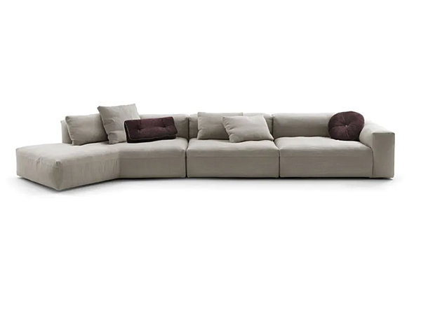 Ecksofa aus Stoff mit weicher Rückenlehne Frigerio Cooper Fabrik Frigerio aus Italien. Foto №1