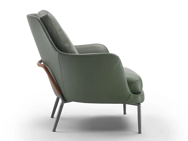 Lederarmchair mit Armlehnen FLEXFORM Marley Fabrik FLEXFORM aus Italien. Foto №2
