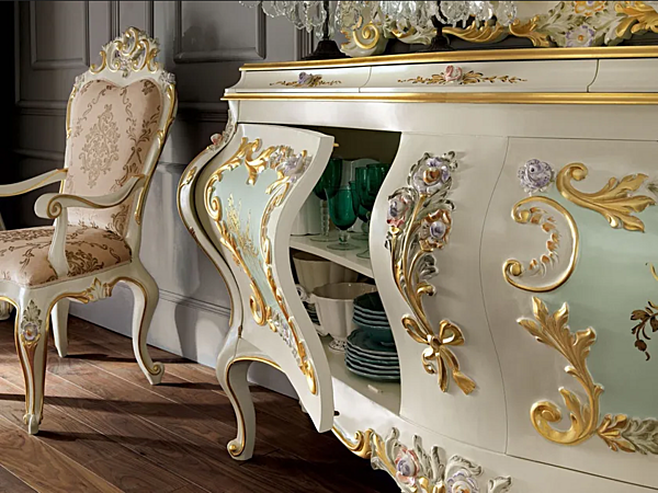Sideboard mit Türen aus Holz Modenese Luxury Interiors 11101 Fabrik MODENESE GASTONE aus Italien. Foto №3