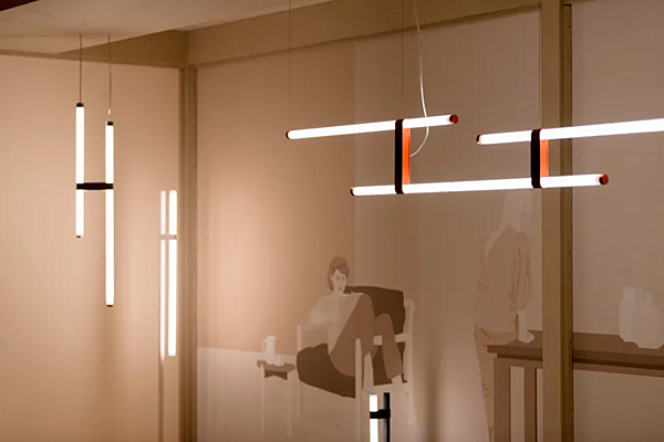 Pendelleuchte aus Borosilikatglas LED AXOLIGHT Paralela Fabrik Axolight aus Italien. Foto №6