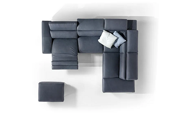 Ecksofa mit elektrischem Relaxmechanismus aus Stoff Princess Marinelli Home M1284 Fabrik Marinelli Home aus Italien. Foto №3