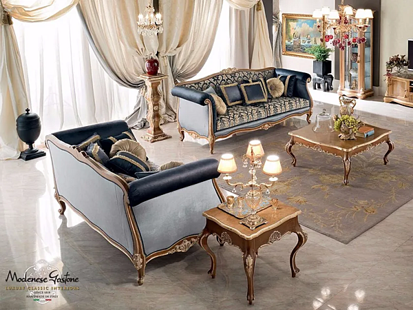 Zweisitzer Sofas aus Stoff Modenese Luxury Interiors 13416 Fabrik MODENESE GASTONE aus Italien. Foto №3