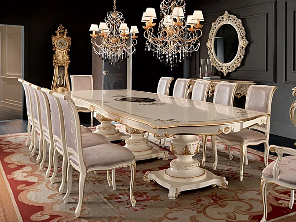 Polsterstuhl aus Stoff Modenese Luxury Interiors 11516 Fabrik MODENESE GASTONE aus Italien. Foto №4