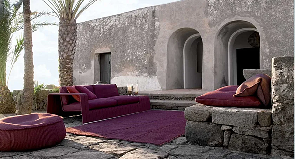 4-sitziges Gartensofa aus Stoffrahmen PAOLA LENTI Fabrik PAOLA LENTI aus Italien. Foto №7