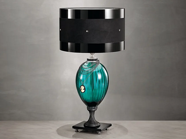 Tischlampe aus Metall und Glas Audrey Euroluce Lampadari Fabrik EUROLUCE LAMPADARi aus Italien. Foto №1