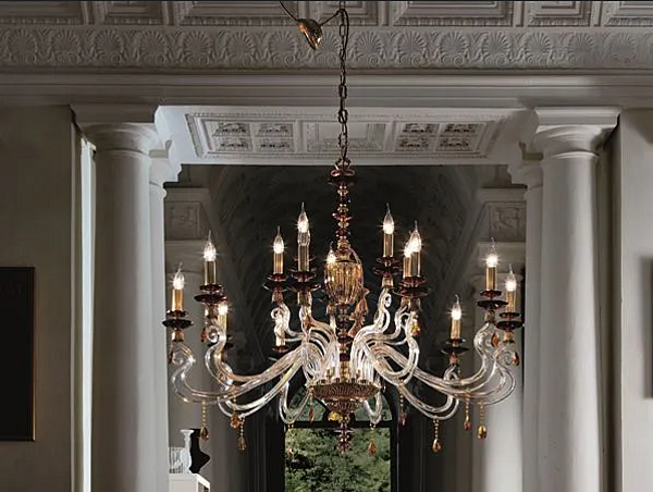 Kristalllüster mit Swarovski-Kristallen Elsa L10 5 Euroluce Lampadari Fabrik EUROLUCE LAMPADARi aus Italien. Foto №1