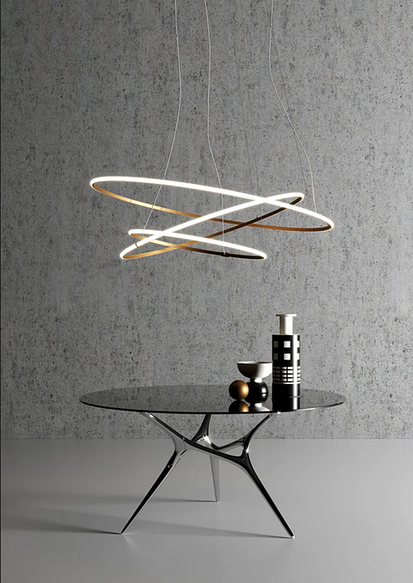 LED Pendelleuchte aus Aluminium Fabbian Olympic F45 3x Fabrik Fabbian aus Italien. Foto №3