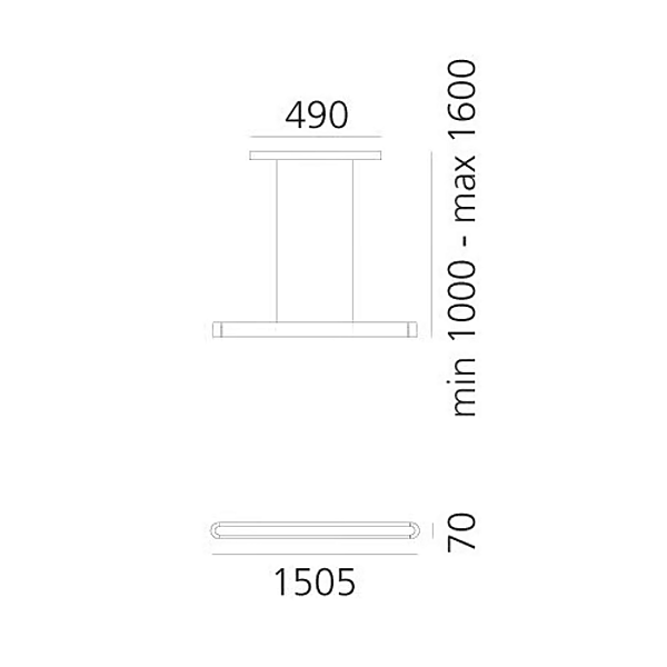 LED Pendelleuchte aus Aluminium Talo Artemide Fabrik Artemide aus Italien. Foto №12