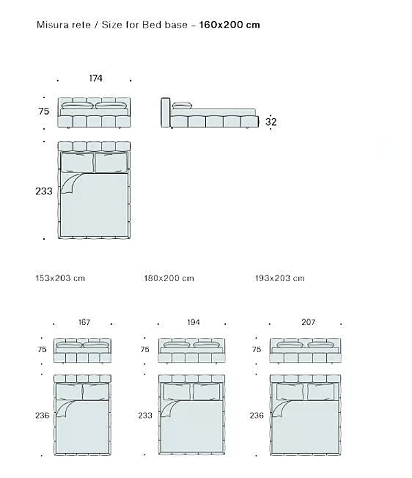 Polsterbett mit Stauraum aus Stoff Pixel Box Saba Fabrik SABA aus Italien. Foto №5