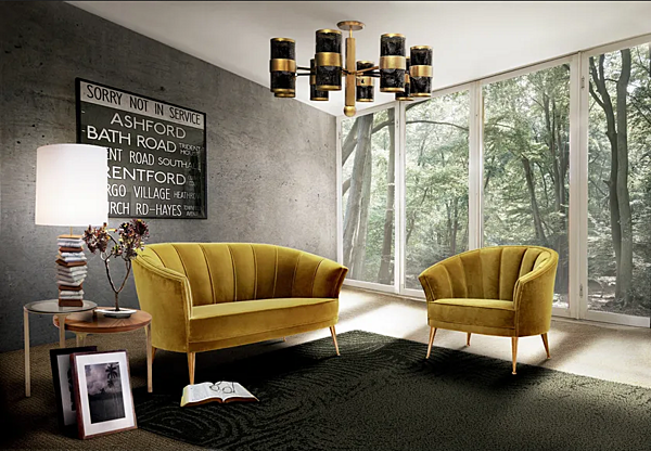 Zweisitzer Samtsofa Maya BRABBU Fabrik BRABBU aus Italien. Foto №2