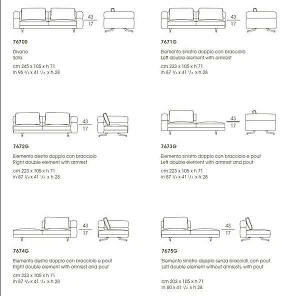 Ecksofa aus Stoff SOHO GIORGETTI Fabrik GIORGETTI aus Italien. Foto №4