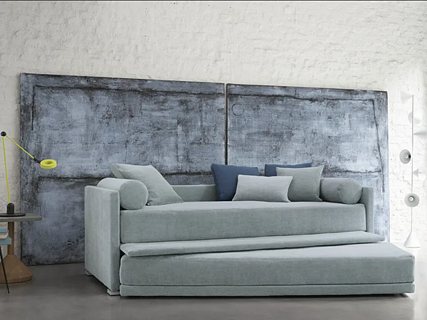 Umwandelbares Einzelbett aus Stoff Flou Biss Fabrik Flou aus Italien. Foto №12