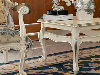 Niedriger quadratischer Couchtisch aus Holz Modenese Luxury Interiors 13664 Fabrik MODENESE GASTONE aus Italien