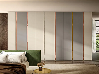 Sektionaler Kleiderschrank aus Holz LAGO CUT 1162