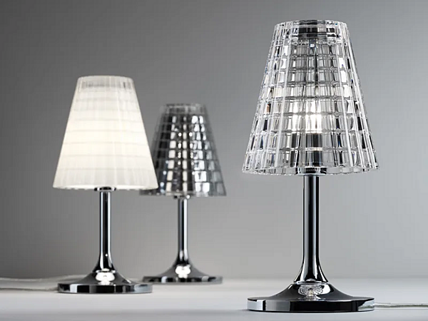 Kristall-Tischlampe aus Halogen Fabbian Flow Fabrik Fabbian aus Italien. Foto №4