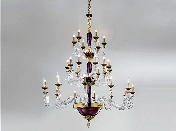 Kronleuchter mit Swarovski-Kristallen Barocco L12 12 6 Euroluce Lampadari Fabrik EUROLUCE LAMPADARi aus Italien. Foto №1