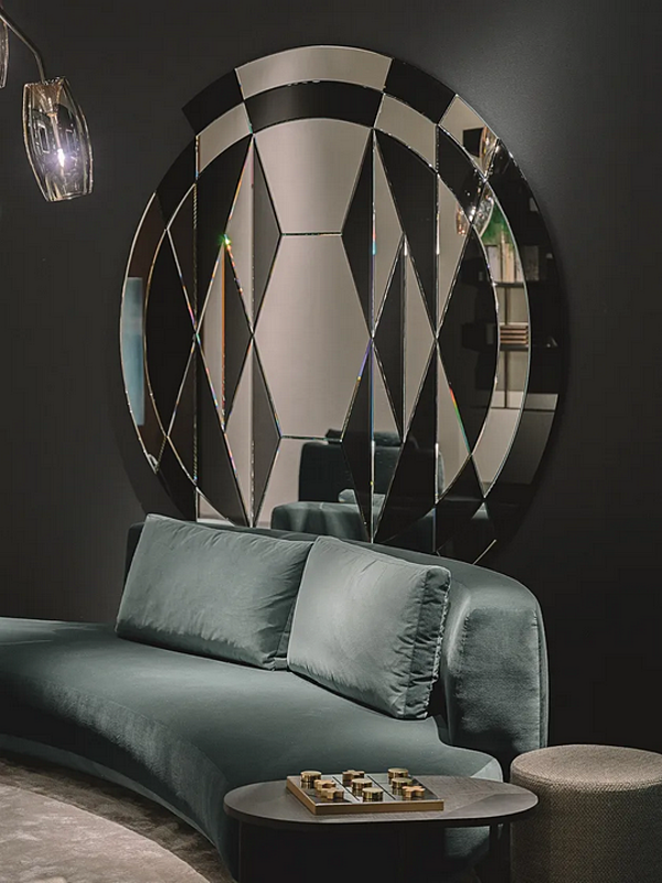 Kurviges Stoffsofa mit weicher Rückenlehne Gallotti&Radice Audrey Fabrik Gallotti & Radice aus Italien. Foto №4