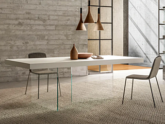 Rechteckiger Tisch aus Fenix NTM Material AIR FENIX LAGO Rechteckiger Tisch aus Fenix NTM Material AIR FENIX LAGO Fabrik LAGO aus Italien