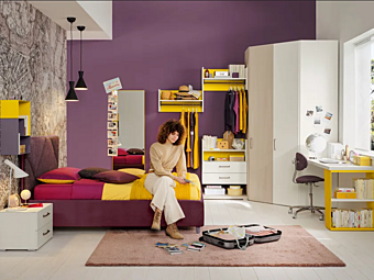 Fitted Wooden Teenage Bedroom Moretti Compact YC318 Fabrik MORETTI  COMPACT aus Italien