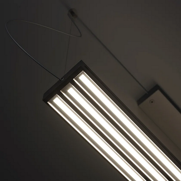 Pendelleuchte aus anodisiertem Aluminium LED Fabbian Glide Fabrik Fabbian aus Italien. Foto №6