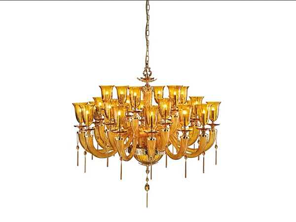 Kronleuchter mit Swarovski-Kristallen Julienne L12 6 6 Glas Euroluce Lampadari Fabrik EUROLUCE LAMPADARi aus Italien. Foto №1