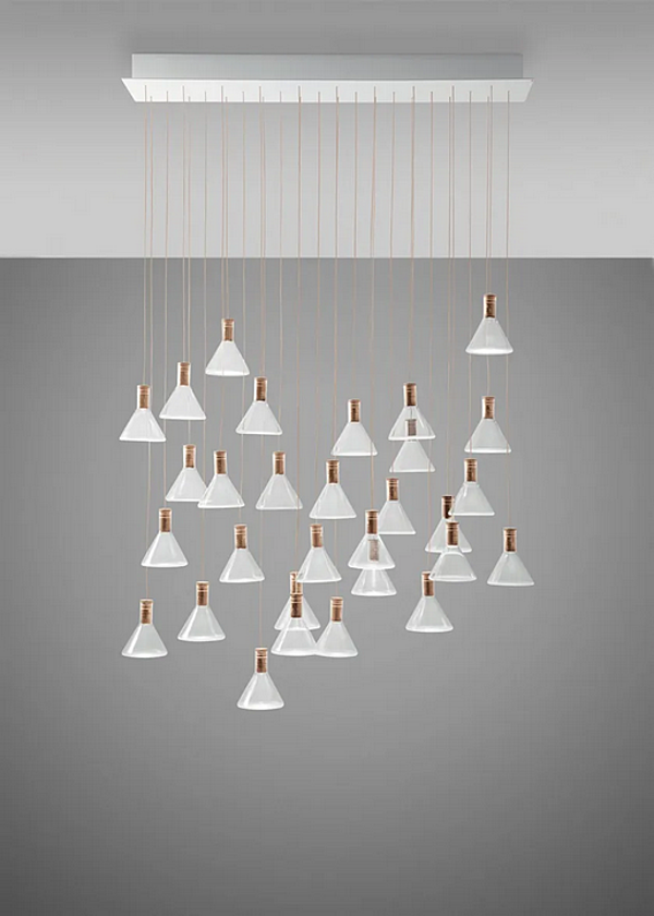 LED Pendelleuchte aus Borosilikatglas Multispot Polair Fabbian Fabrik Fabbian aus Italien. Foto №5