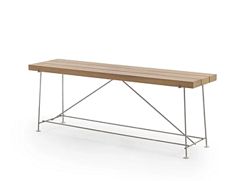 Rechteckiger Kaffeetisch aus Iroko FLEXFORM Any Day Outdoor Fabrik FLEXFORM aus Italien