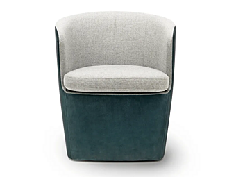 Sessel mit Armlehnen aus Leder MisuraEmme Surface Fabrik MisuraEmme aus Italien