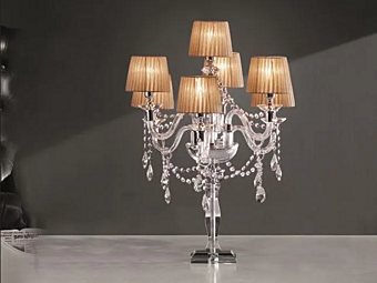 Tischlampe mit Swarovski-Kristallen Arcobaleno F6 1L Euroluce Lampadari