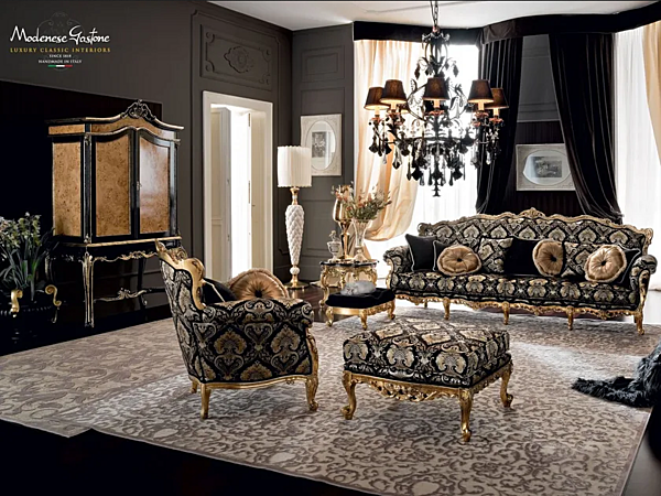 Holzarmstuhl mit Armlehnen aus massivem Holz Modenese Luxury Interiors 12417 Fabrik MODENESE GASTONE aus Italien. Foto №3