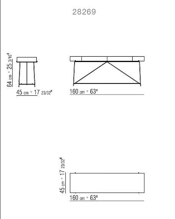 Rechteckiger Konsolentisch mit Schubladen FLEXFORM Any Day Fabrik FLEXFORM aus Italien. Foto №5