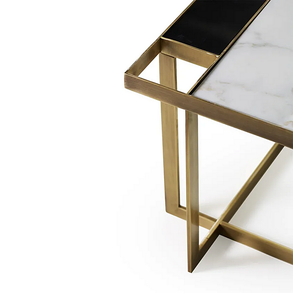 Niedriger quadratischer Couchtisch aus Holz MARIONI GARY 02860 Fabrik MARIONI aus Italien. Foto №3