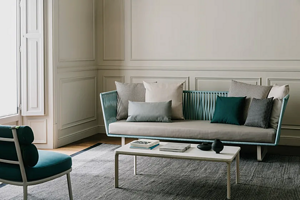 Garten-Sofa aus Aluminium mit weicher Rückenlehne KETTAL Bitta Fabrik KETTAL aus Italien. Foto №6