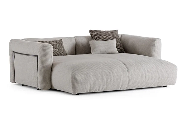 Ecksofa mit abnehmbarem Bezug aus Stoff Flou Fiocco Fabrik Flou aus Italien. Foto №13