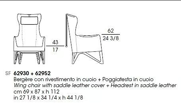 Lederarmstuhl mit Armlehnen Mobius GIORGETTI Fabrik GIORGETTI aus Italien. Foto №7