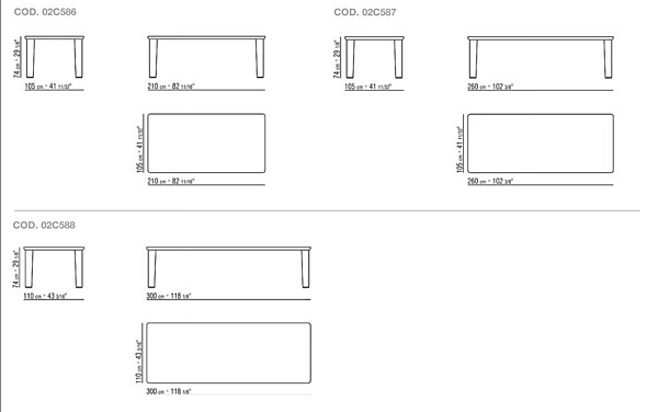 Esszimmertisch aus Holz FLEXFORM Arnold 02C586, 02C587, 02C588 Fabrik FLEXFORM aus Italien. Foto №4