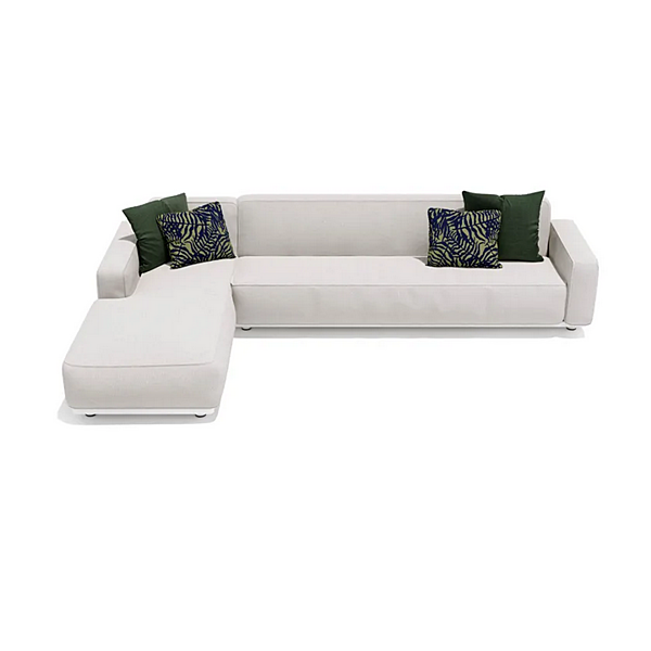 Modularer Gartensofa mit Chaiselongue aus Stoff Atmosphera Laguna Fabrik ATMOSPHERA aus Italien. Foto №10