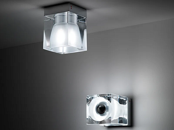 Wandmontierte Kristallspotlampe Fabbian Cubetto Fabrik Fabbian aus Italien. Foto №2
