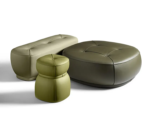 Poltrona Frau Lederpouf Lepli Fabrik POLTRONA FRAU aus Italien. Foto №2