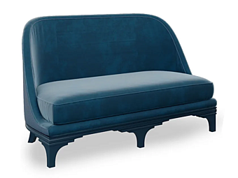 Zweisitzer Stoffsofa mit gepolsterter Rückenlehne CORTEZARI DUKE 740