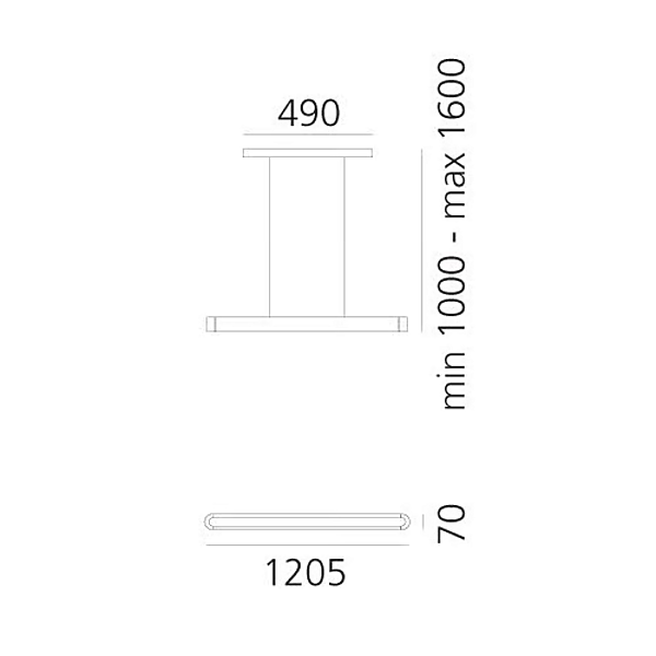 LED Pendelleuchte aus Aluminium Talo Artemide Fabrik Artemide aus Italien. Foto №11