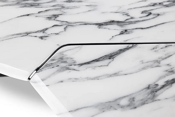 Marmortisch Esszimmer Infinitamente POLTRONA FRAU Fabrik POLTRONA FRAU aus Italien. Foto №5