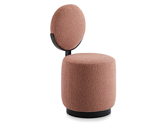 Drehstuhl aus Stoff mit weicher Rückenlehne Saba Beauty