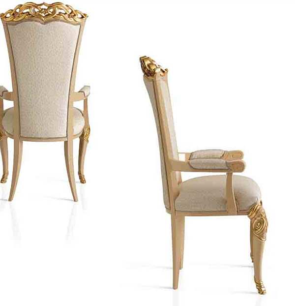 Polsterstuhl mit Armlehnen Harmony A.R. Arredamenti 309 Fabrik A.R.ARREDAMENTI SRL aus Italien. Foto №4