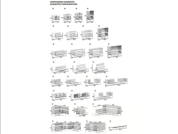 Modularer Stoff-Iglu-Sofa mit Couchtisch Passepartout Adrenalina "IMB1076323, IMB1067324, IMB1072979" Fabrik ADRENALINA aus Italien. Foto №8